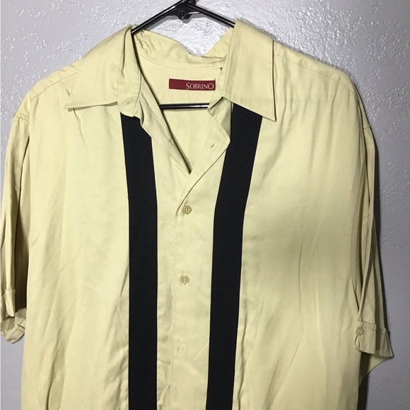 Vintage Sobrino Size M Men’s Short Sleeve Panel Button Up Shirt. - Picture 10 of 13